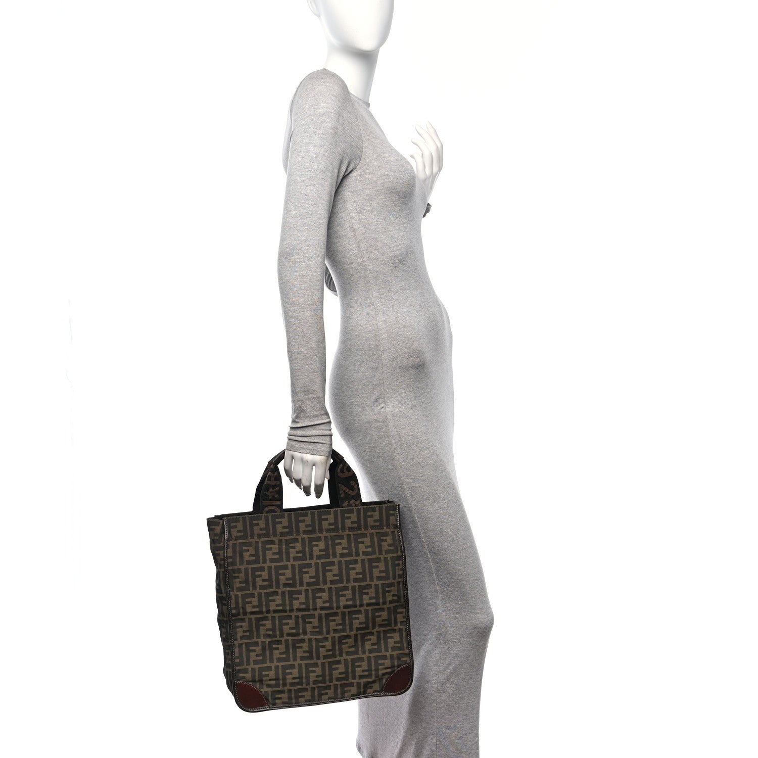Fendi Zucca Shopping Tote Tobacco 2 of 15