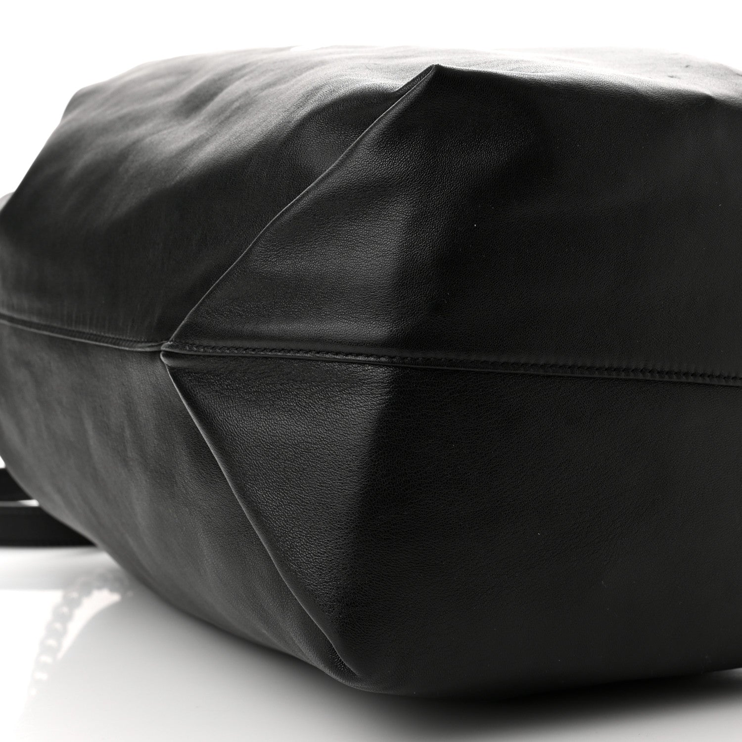 Saint Laurent Lambskin Teddy Drawstring Bag Black 10 of 11
