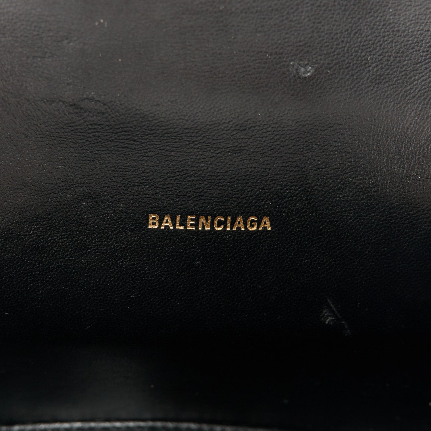 Balenciaga Metallic Shiny Calfskin Crocodile Embossed Hourglass Top Handle Bag XS Light Gold 6 of 12