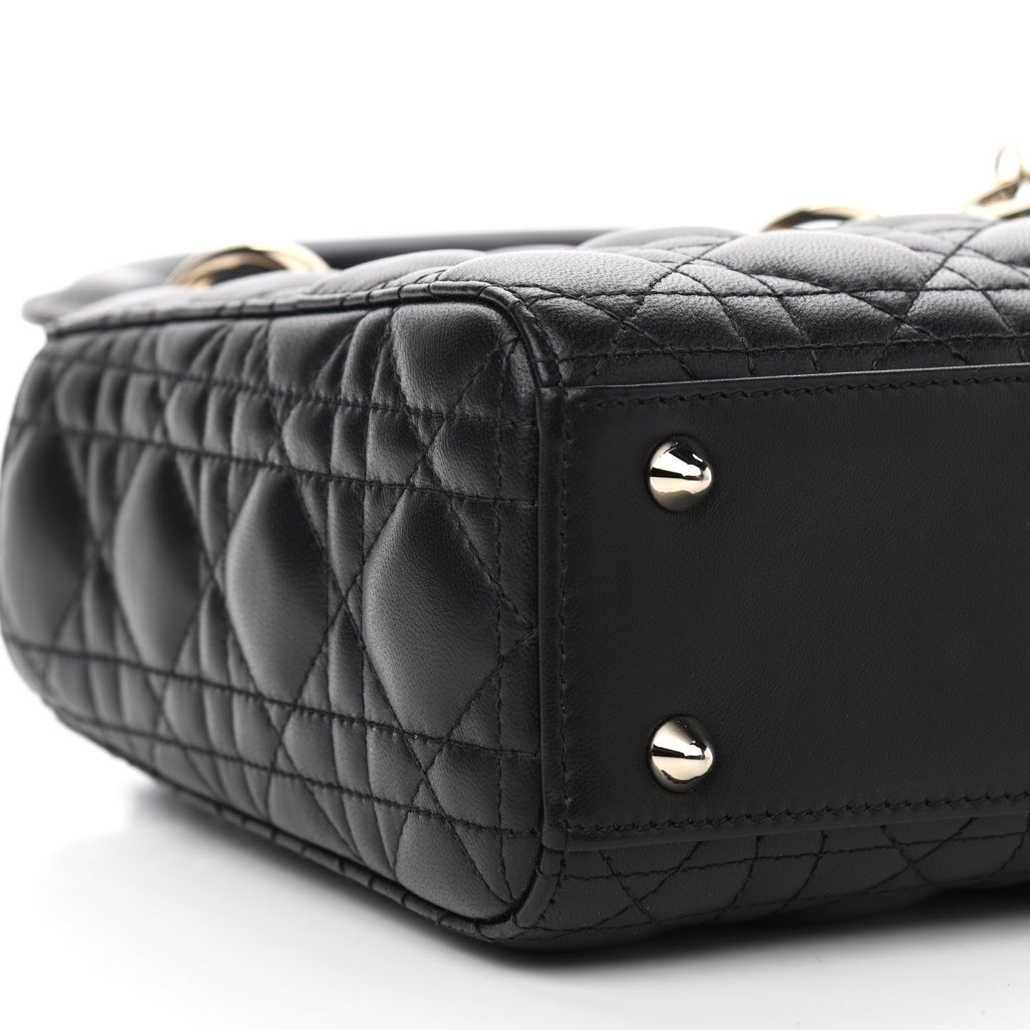 Christian Dior Lambskin Cannage Small My ABCDior Lady Dior Black 8 of 11