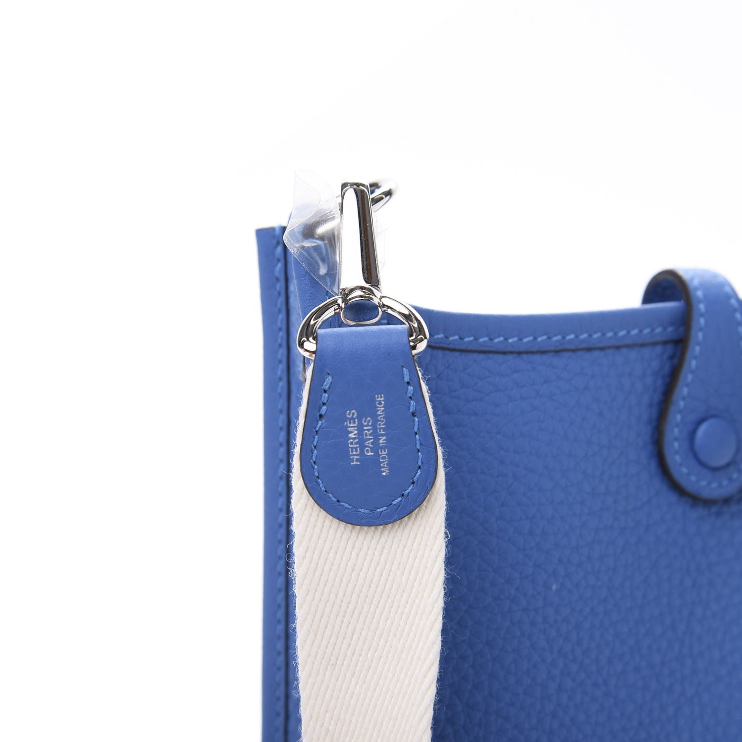 Hermes Taurillon Clemence Amazone Evelyne TPM Mykonos Blanc 10 of 12