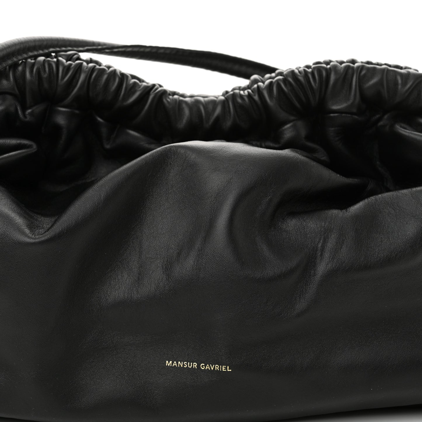 Lambskin Cloud Clutch Black Flamma
