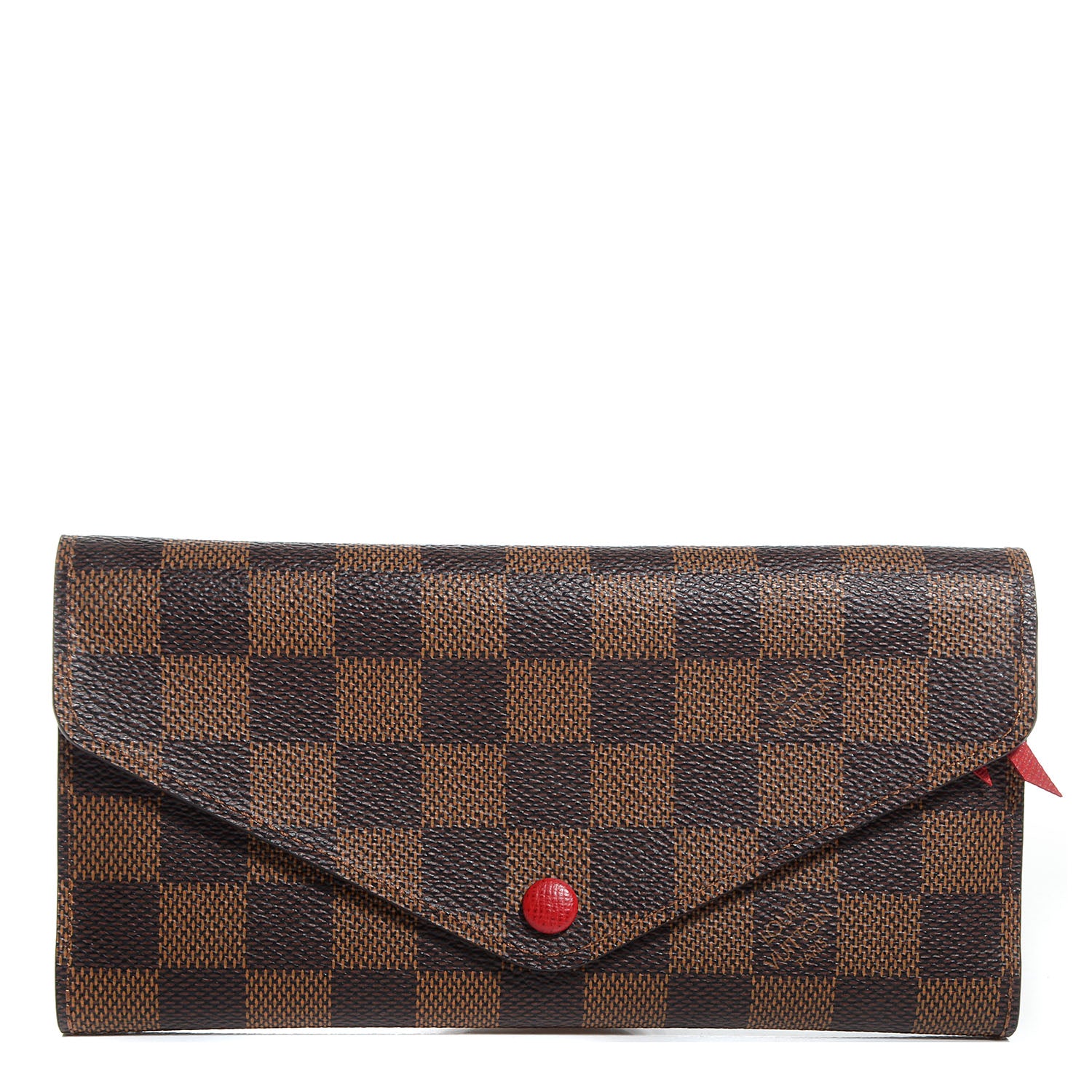 Louis Vuitton Damier Ebene Josephine Wallet Red 1 of 8