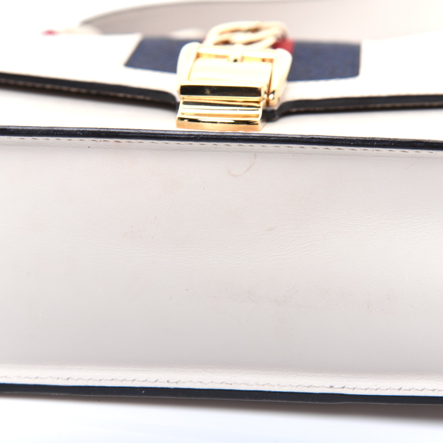 Gucci Calfskin Small Sylvie Shoulder Bag Off White 28 of 38