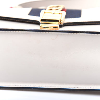 Gucci Calfskin Small Sylvie Shoulder Bag Off White 28 of 38