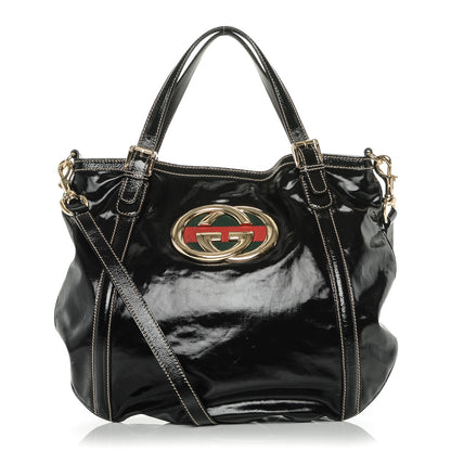 Gucci Dialux Medium Britt Tote Black 1 of 7