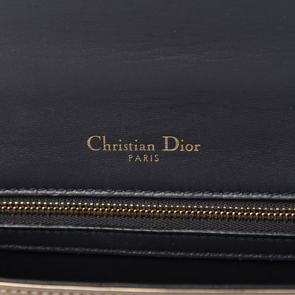 Christian Dior Metallic Patent Micro-Cannage Medium Diorama Flap Bag Silver 8 of 10