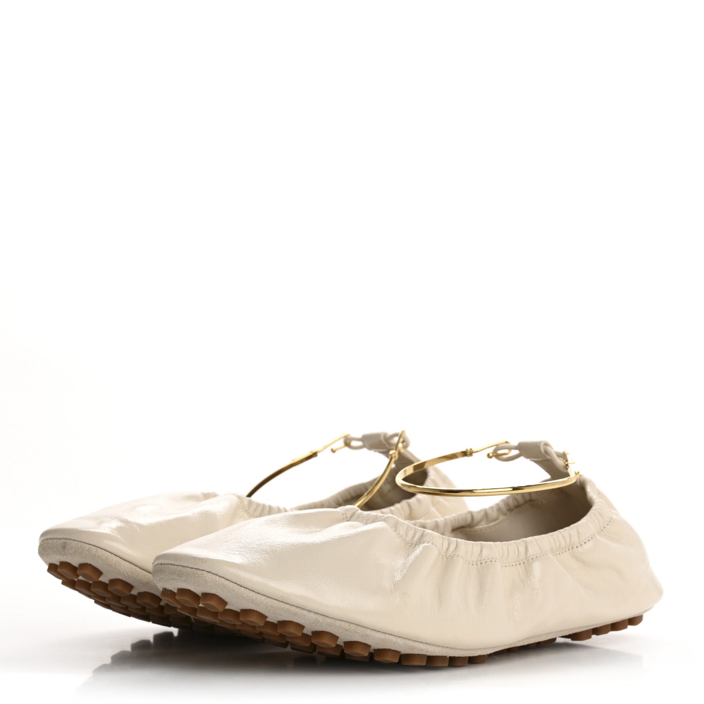 Vitello Filo Ballerina Flats 35 Shell