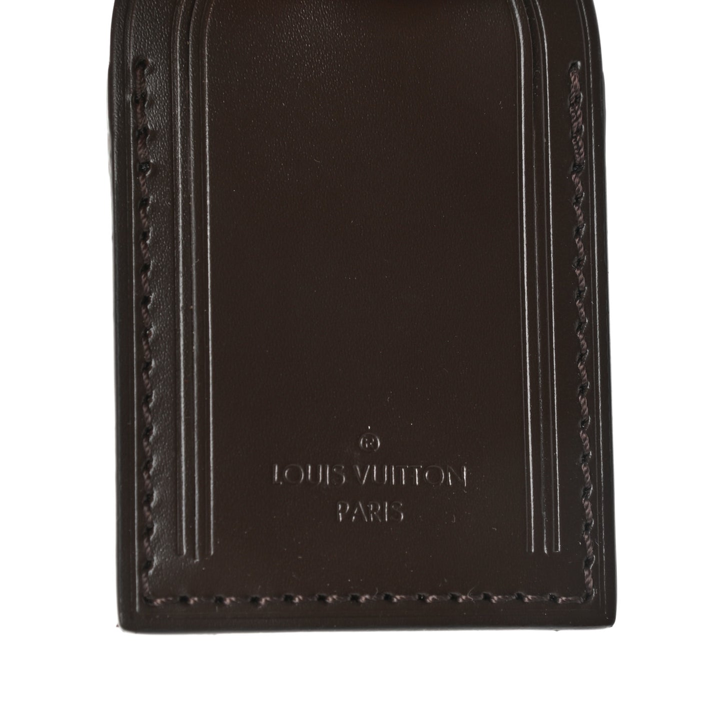 Calfskin Luggage Tag Ebene