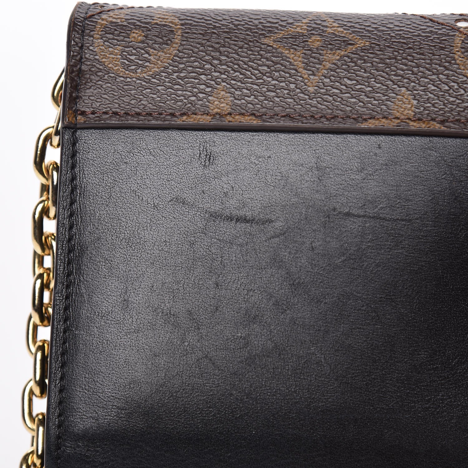 Louis Vuitton Veau Satin Monogram Twist Chain Wallet 10 of 11