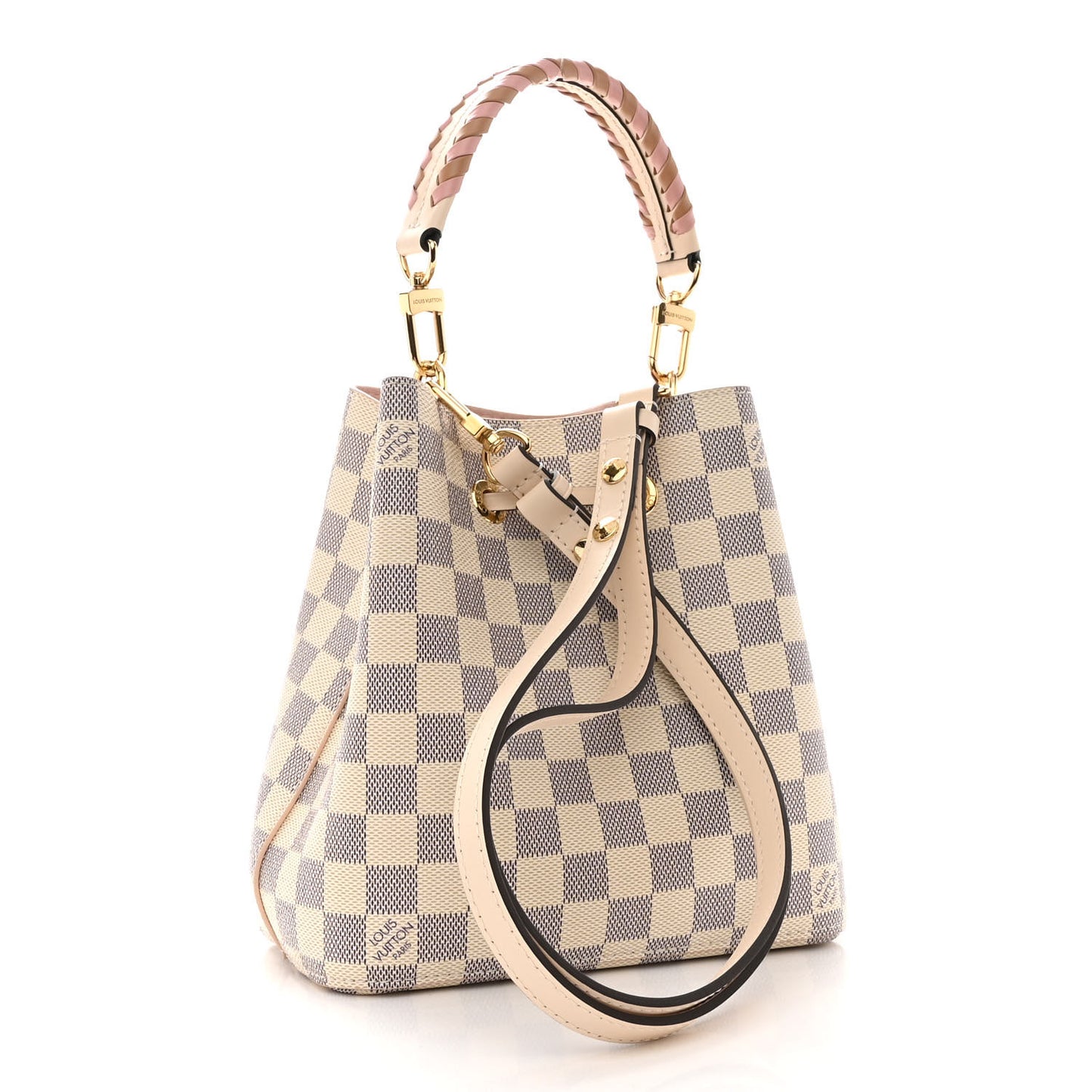 Damier Azur Braided Neonoe BB Pink