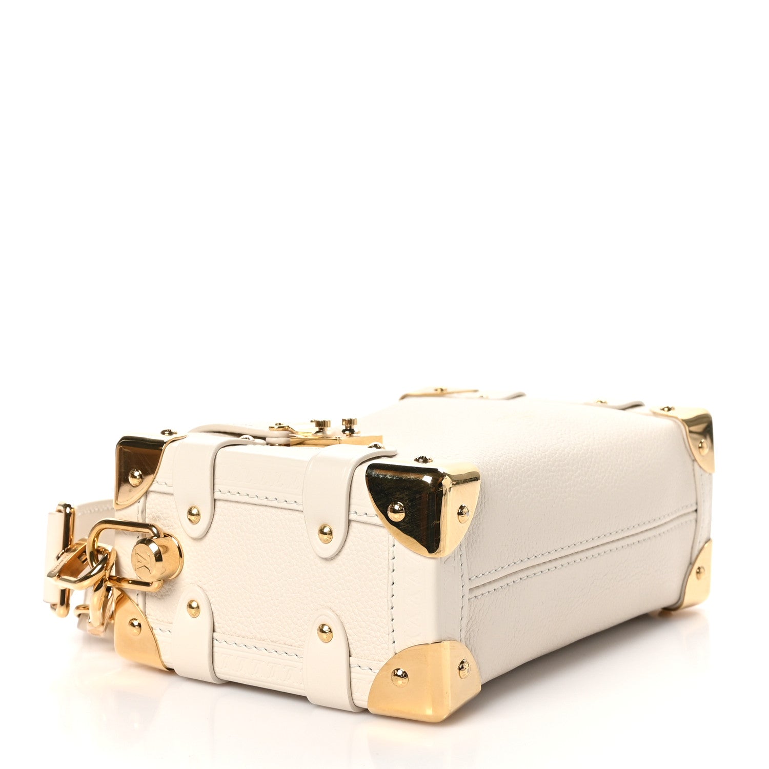 Louis Vuitton Calfskin Side Trunk PM Chalk 3 of 8