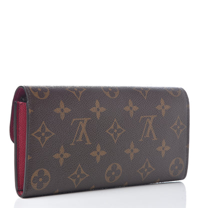 Louis Vuitton Monogram Emilie Wallet Fuchsia 2 of 5