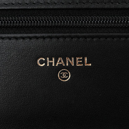 Chanel Shiny Caviar Quilted Pick Me Up Wallet On Chain WOC Black 6 of 12