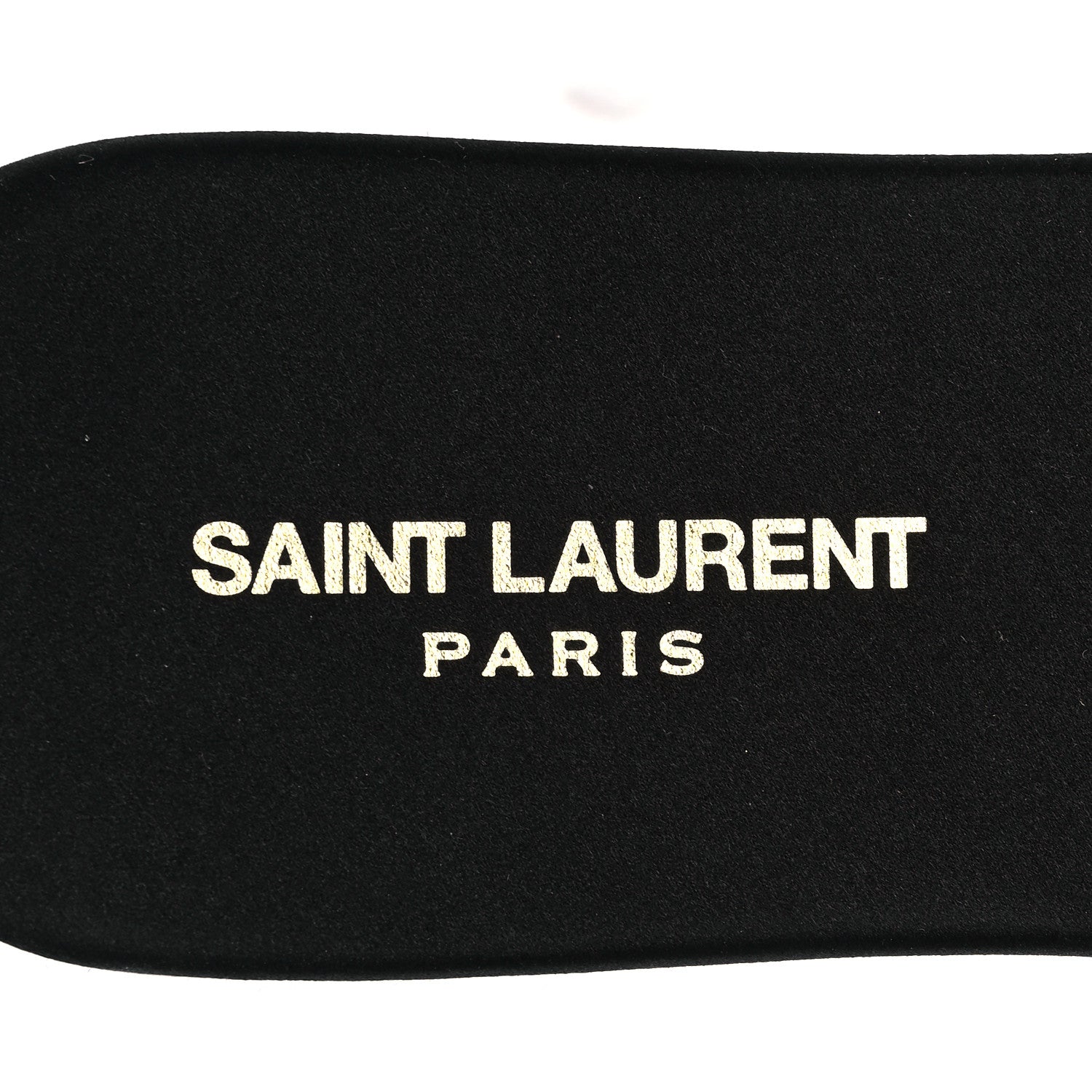 Saint Laurent Satin Mens Carlyle Slide Sandals 41 Black 8 of 10