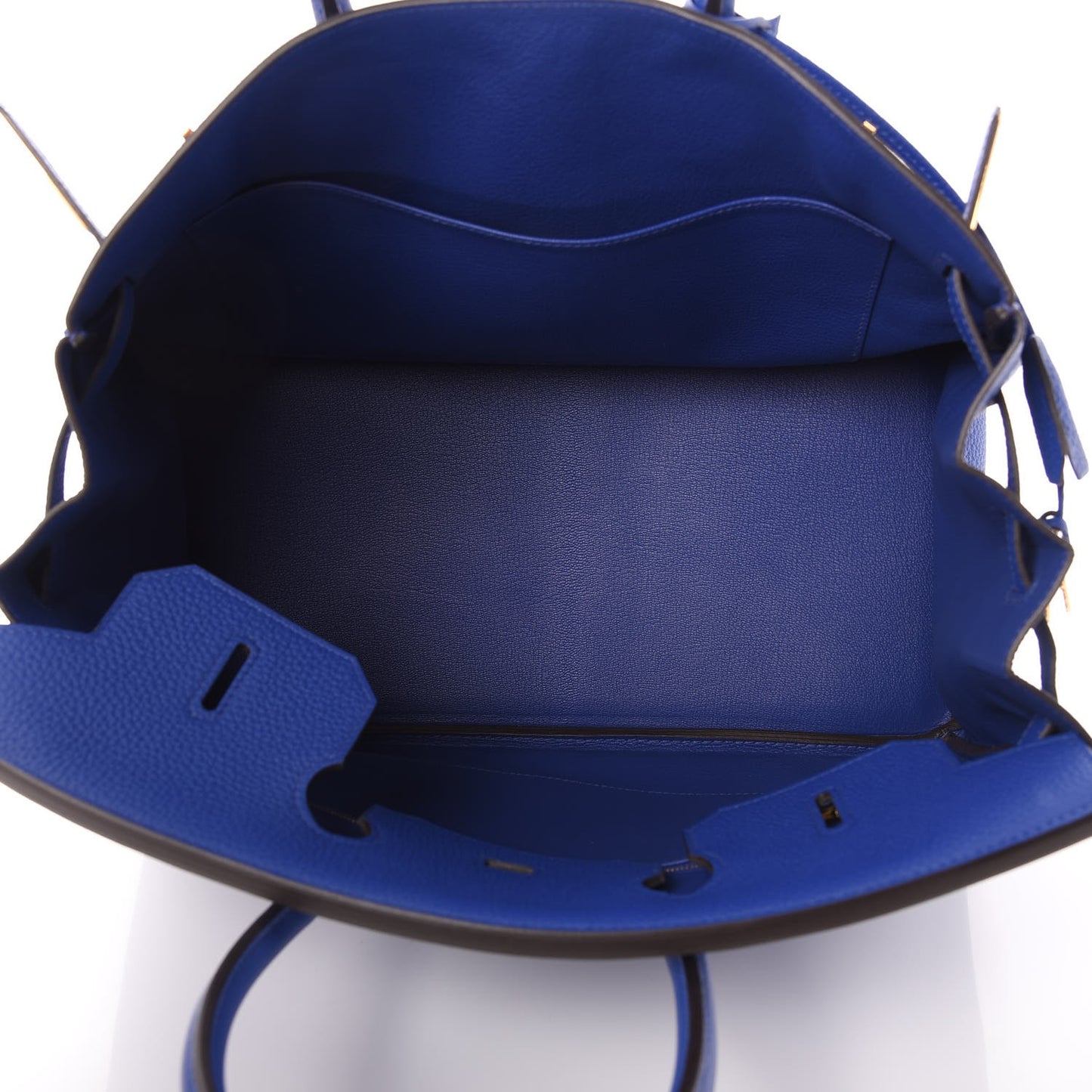 Togo Birkin 35 Bleu Electrique