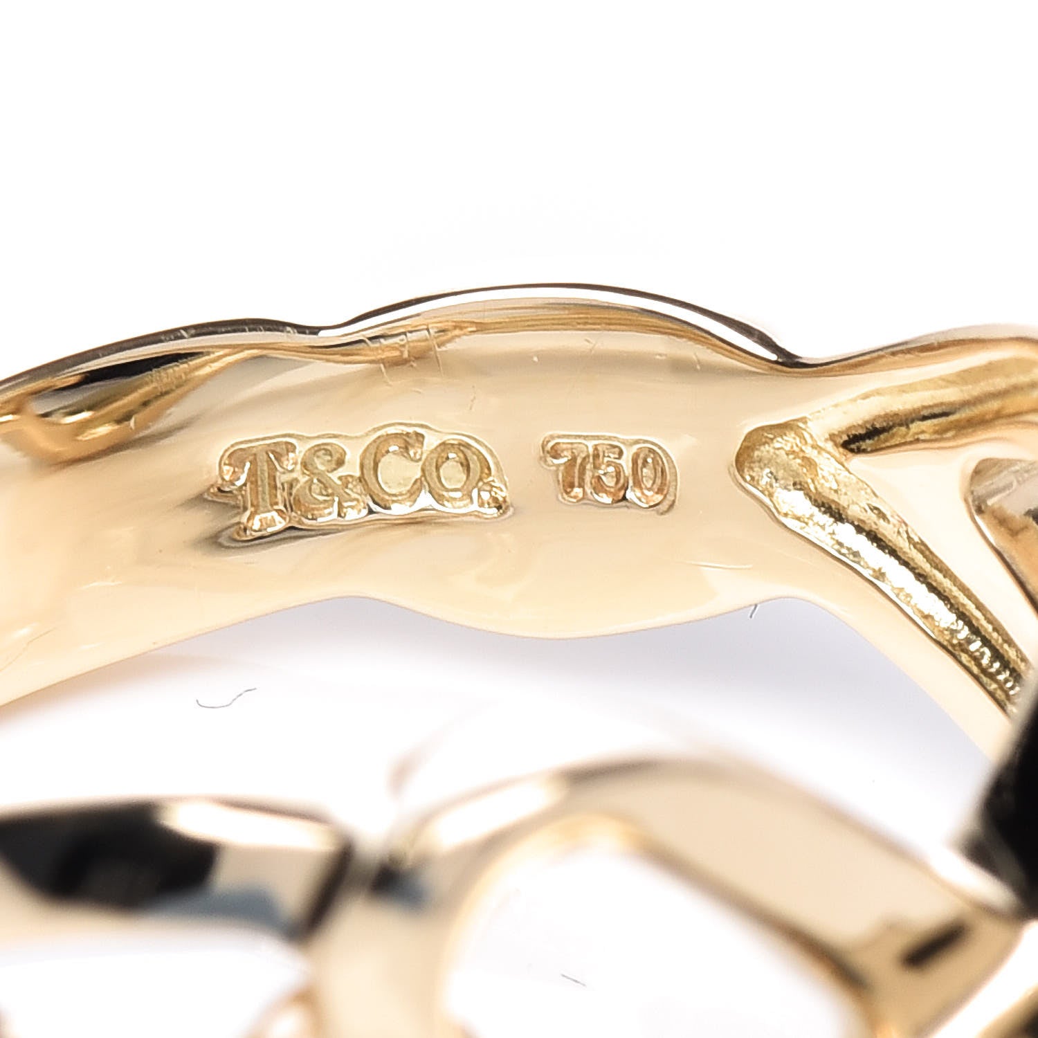 Tiffany 18K Yellow Gold Paloma Picasso Double Loving Heart Ring 52 6 6 of 6
