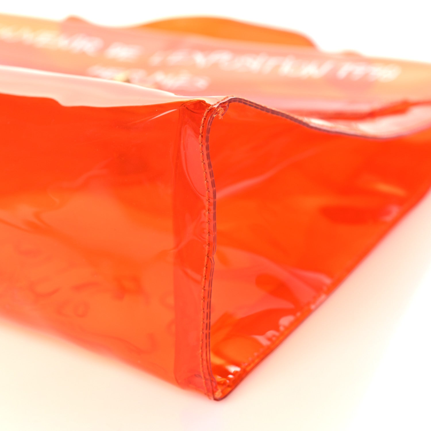 Hermes Vinyl Souvenir De L'Exposition Kelly Orange 9 of 10
