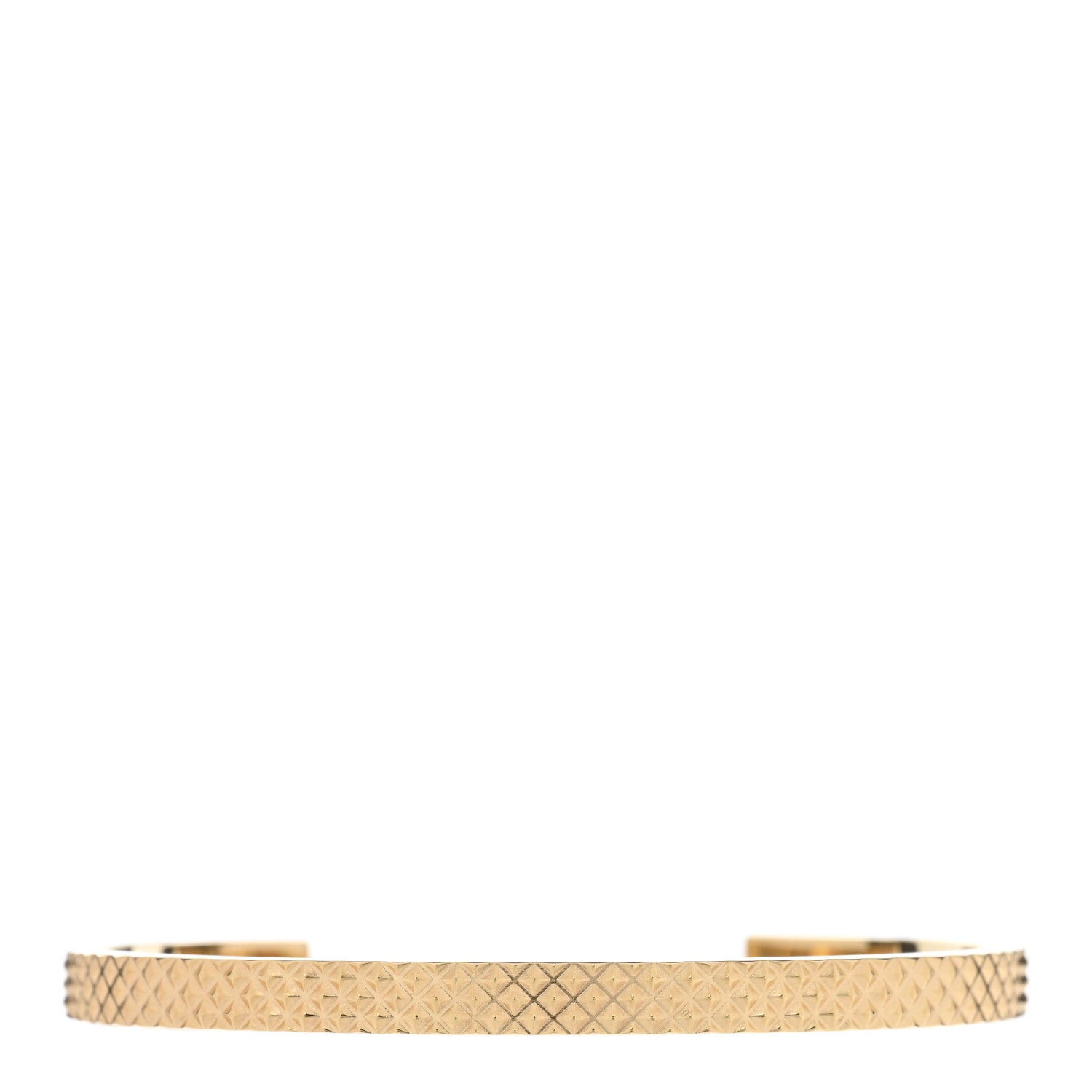 Tiffany 18K Yellow Gold Narrow Diamond Point Cuff Bracelet 1 of 4