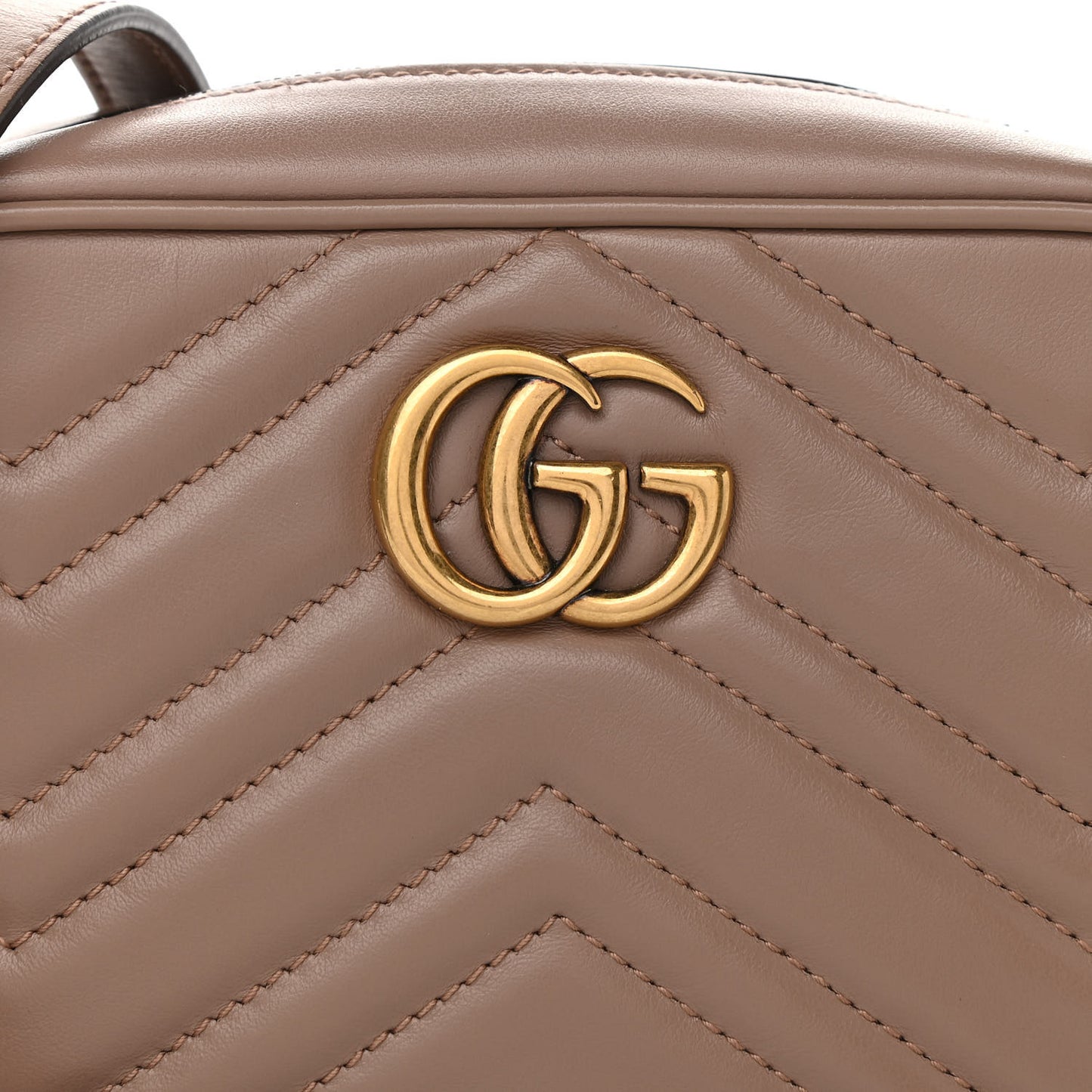 Calfskin Matelasse Mini GG Marmont Chain Shoulder Bag Porcelain Rose