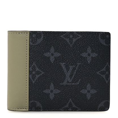 Louis Vuitton Monogram Eclipse Slender Wallet Khaki Green 1 of 10