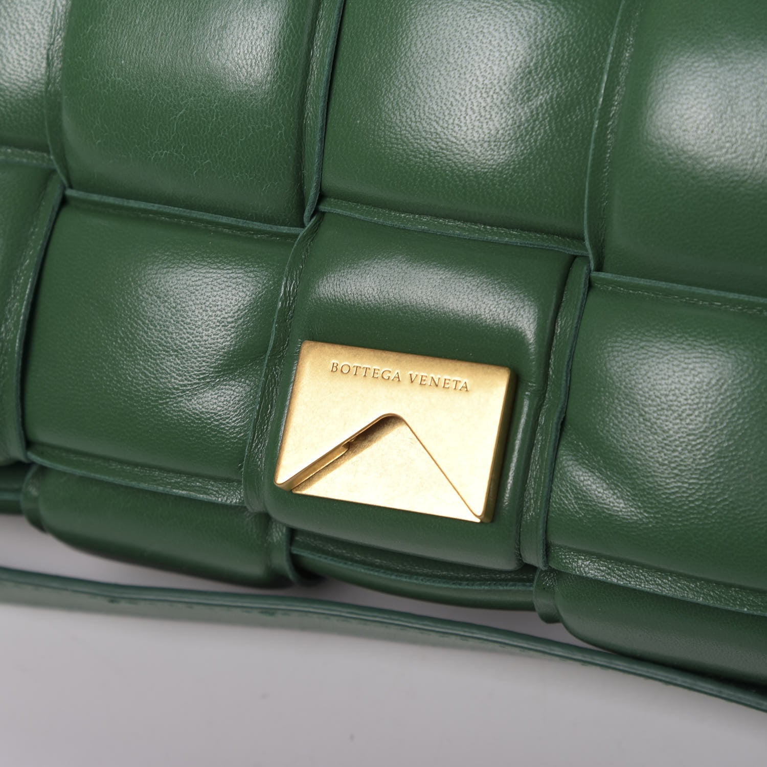 Bottega Veneta Nappa Maxi Intreccio Padded Cassette Crossbody Bag Racing Green 10 of 12