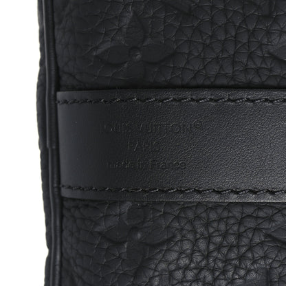 Louis Vuitton Monogram Taurillon Keepall Bandouliere 35 Black 6 of 9