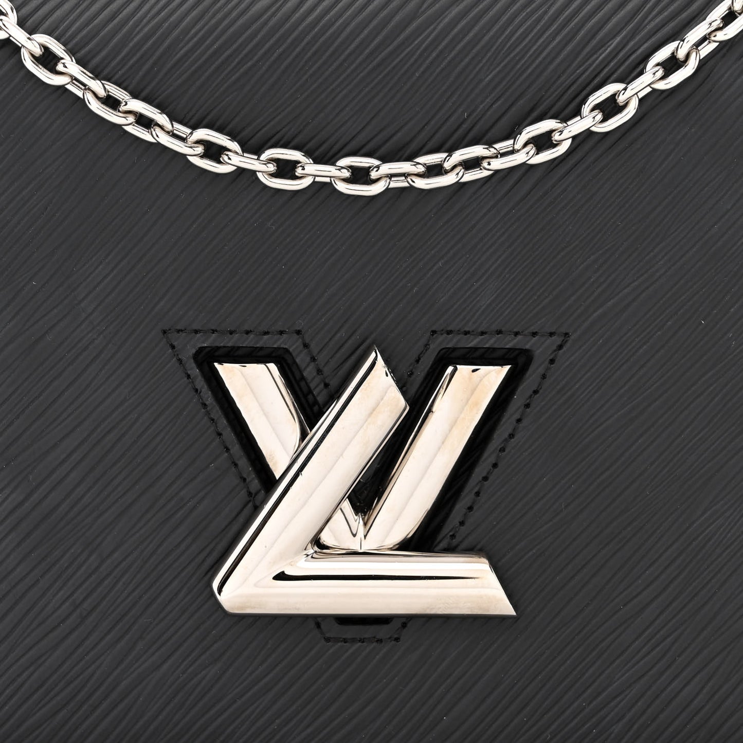 Epi Twist Belt Chain Wallet Black