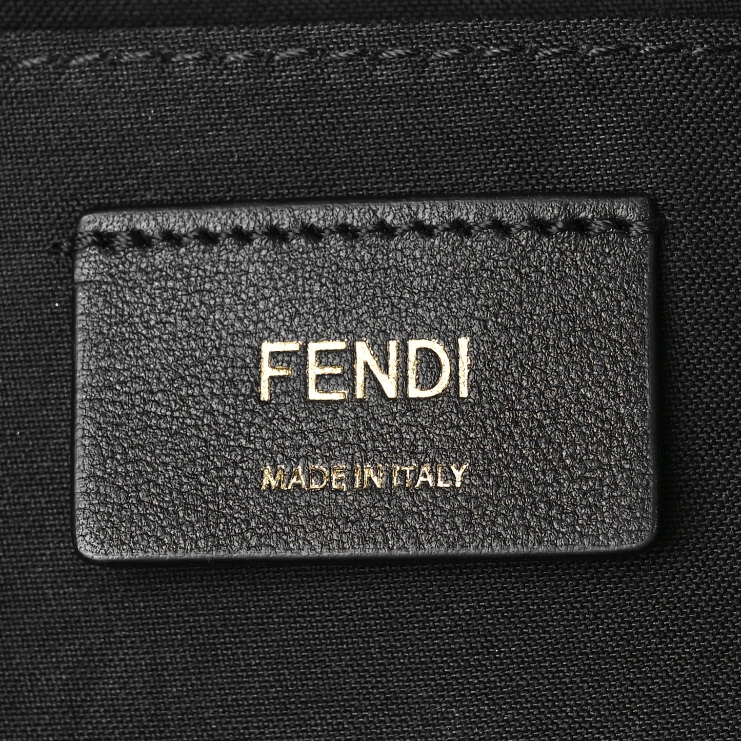 Vitello Century F is Fendi Bi-Color FF 1974 Embossed Camera Case Maya Black