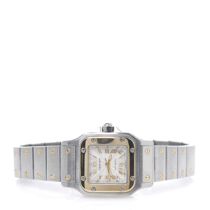 Cartier Stainless Steel 18K Yellow Gold 24mm Santos De Cartier Galbee Automatic Watch 2 of 6