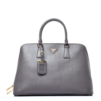 Prada Saffiano Lux Large Promenade Tote Grafite 1 of 8