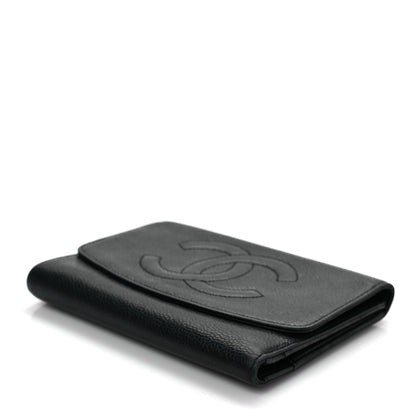 Chanel Caviar Timeless CC Flap Wallet Black 4 of 11