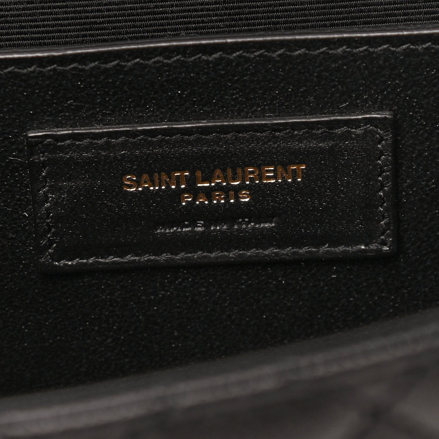 Grain De Poudre Textured Mixed Matelasse Triquilt Medium Monogram Satchel Black