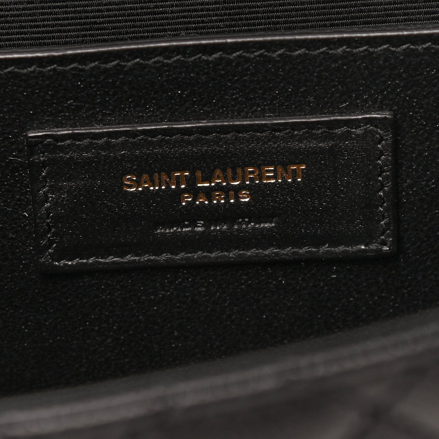 Saint Laurent Grain De Poudre Textured Mixed Matelasse Triquilt Medium Monogram Satchel Black 6 of 12