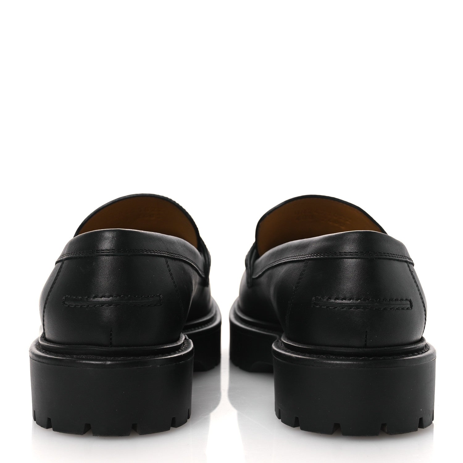 Hermes Calfskin Womens Icone Loafers 40 Black 6 of 13