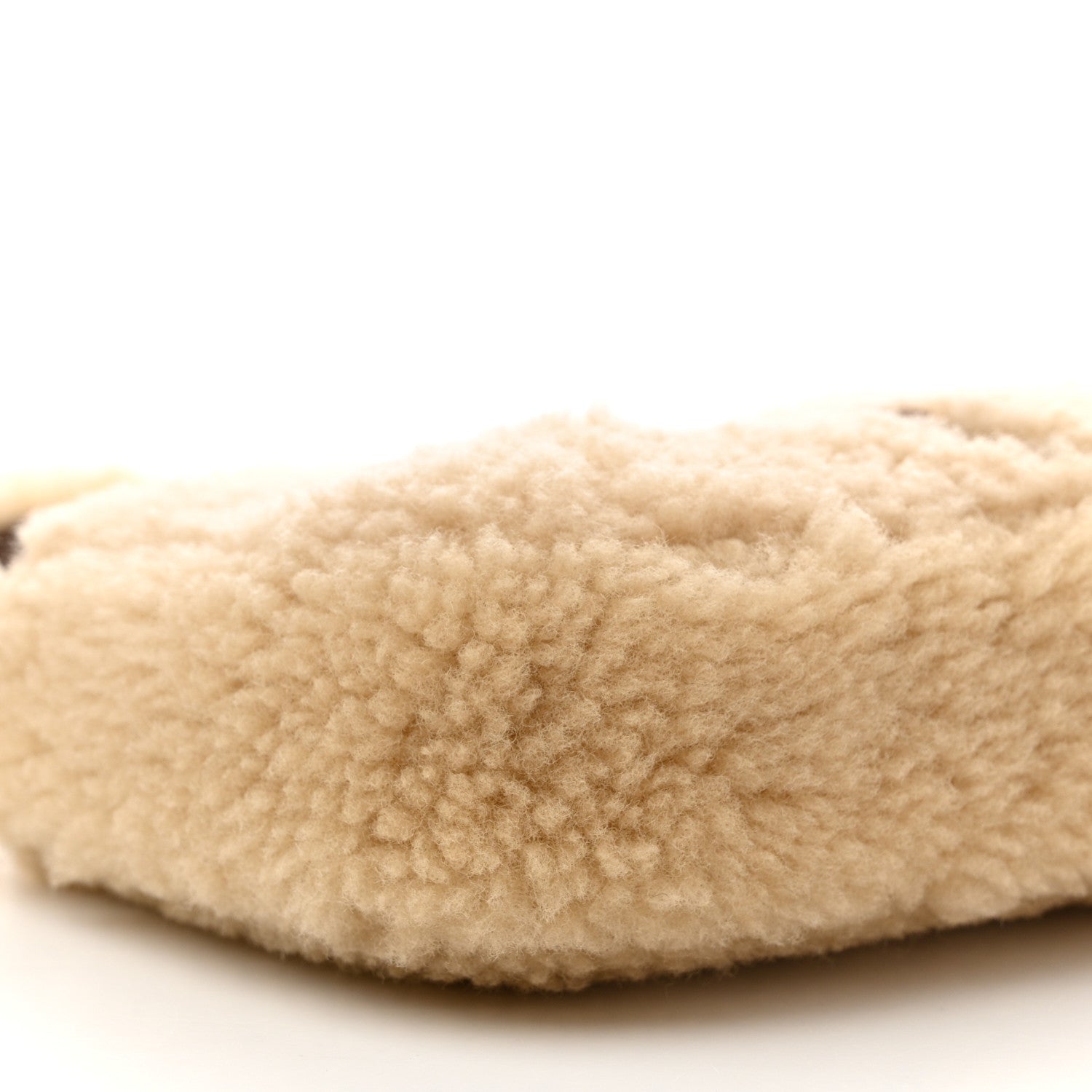 Saint Laurent Shearling Le 5 A 7 Mini Hobo Natural Beige 9 of 10