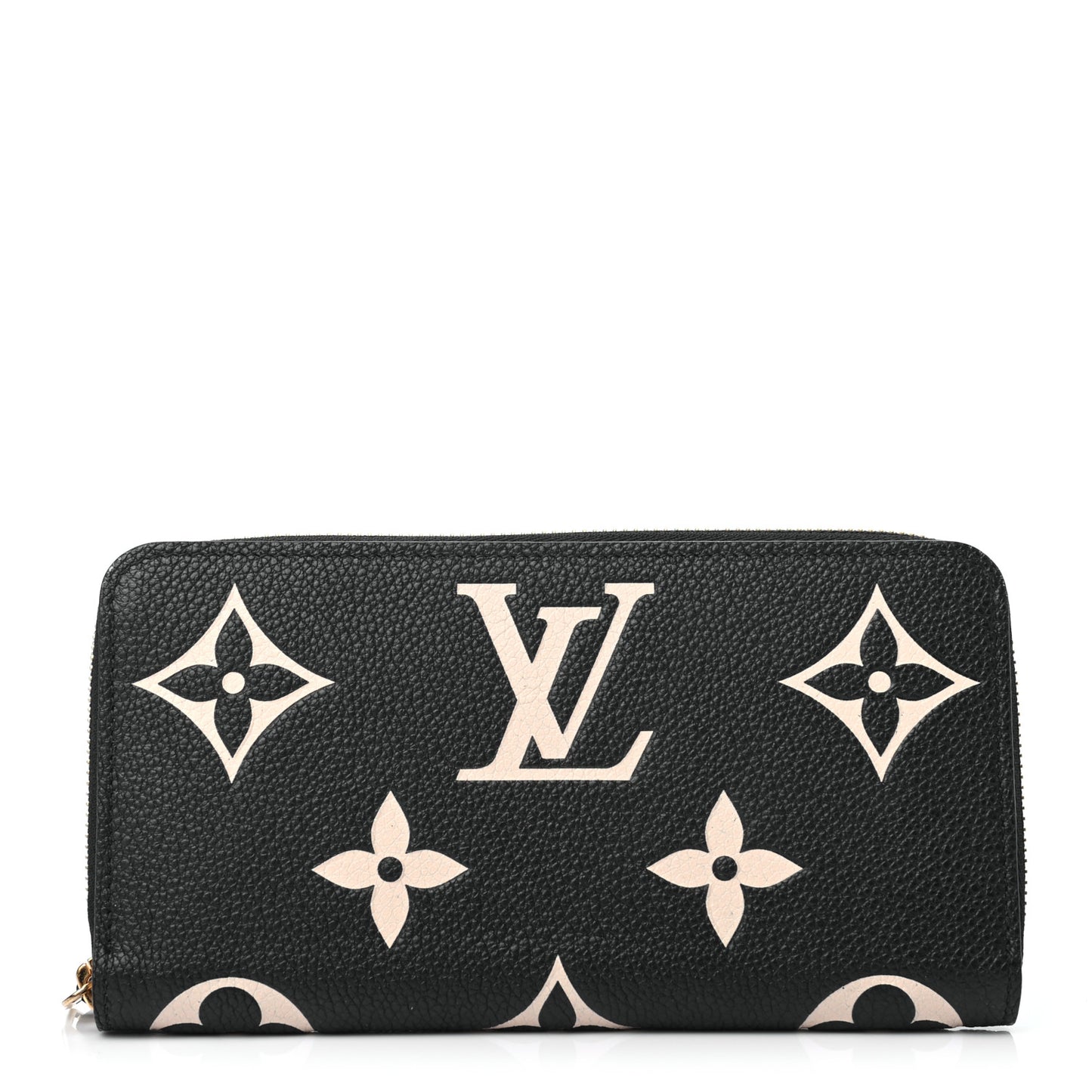 Empreinte Monogram Giant Zippy Wallet Black Beige