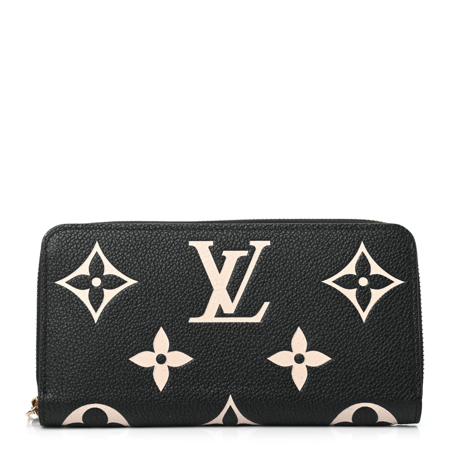Louis Vuitton Empreinte Monogram Giant Zippy Wallet Black Beige 1 of 6