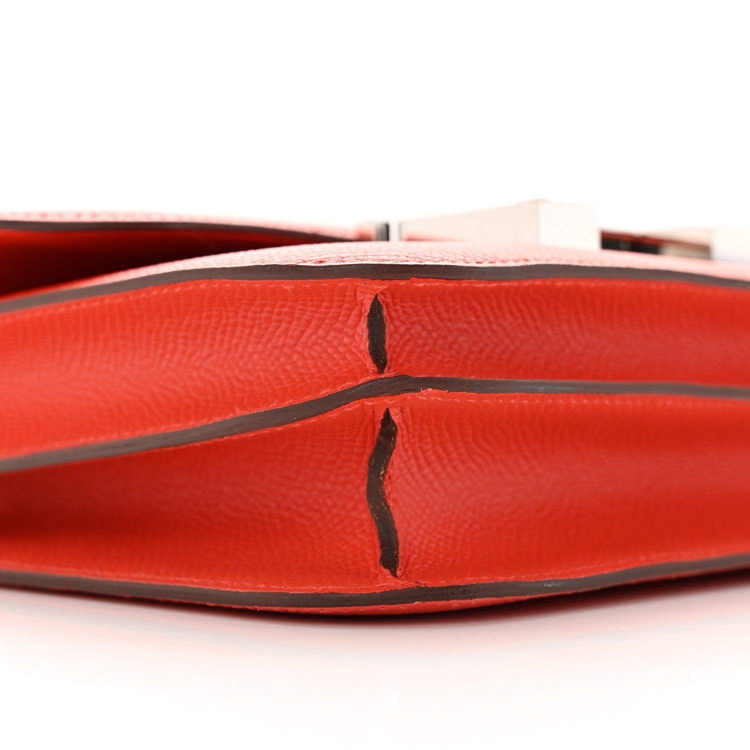 Hermes Epsom Enamel Constance 18 Capucine Sanguine 8 of 15