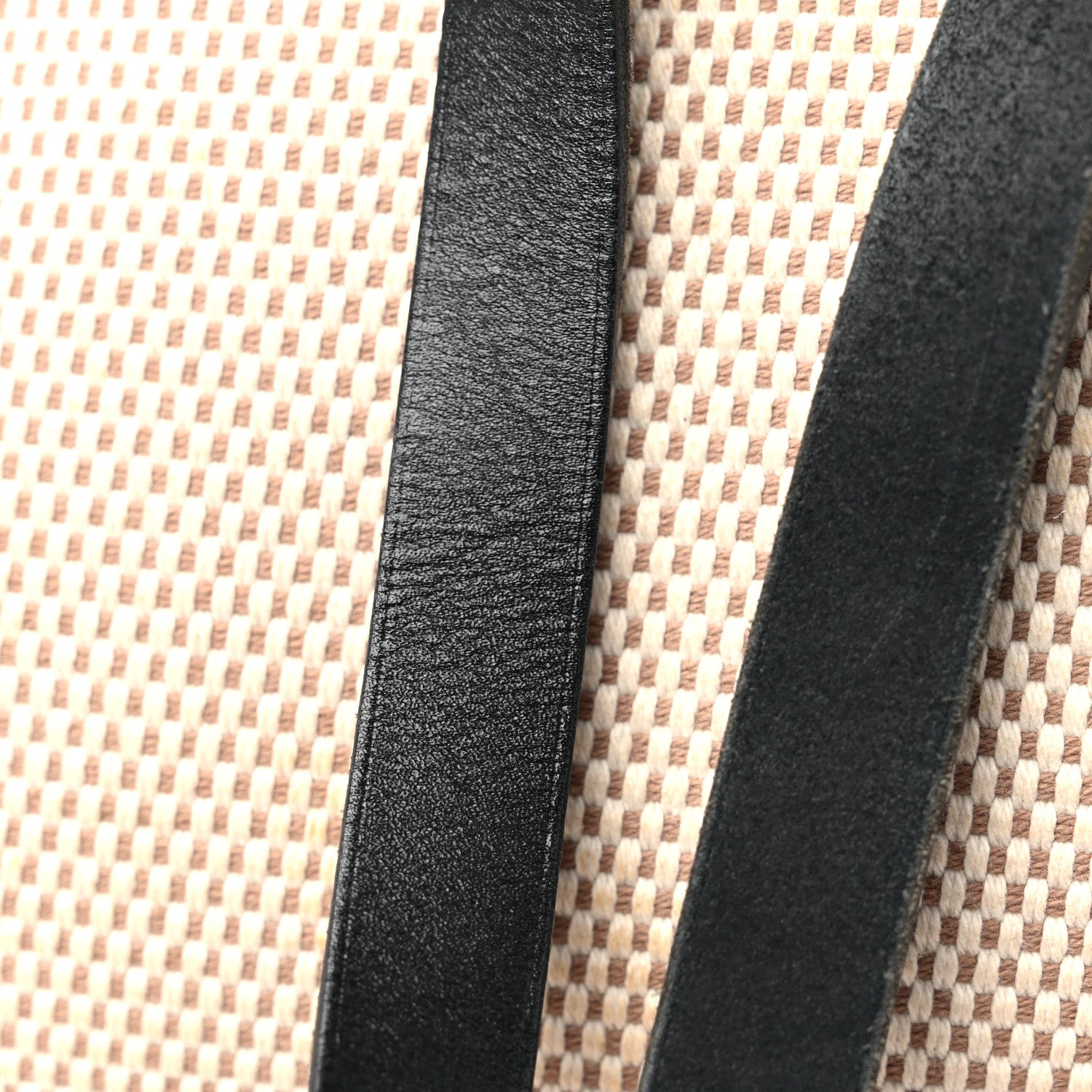 Hermes Toile Vache Calfskin Herbag 30 PM Ficelle Black 22 of 27