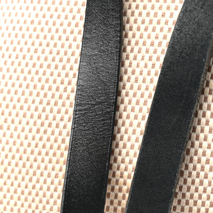 Hermes Toile Vache Calfskin Herbag 30 PM Ficelle Black 22 of 27
