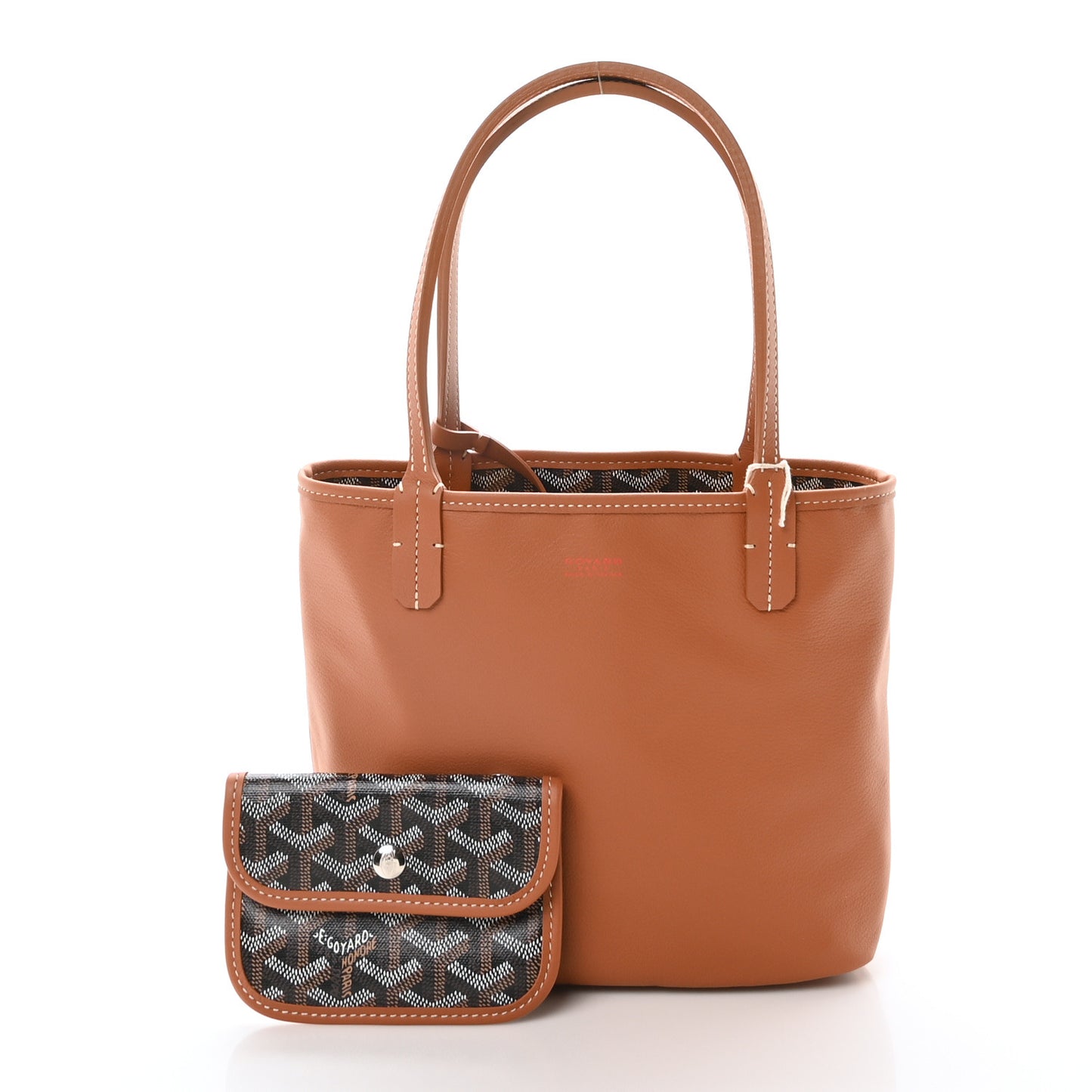 Goyardine Reversible Mini Anjou Black Gold