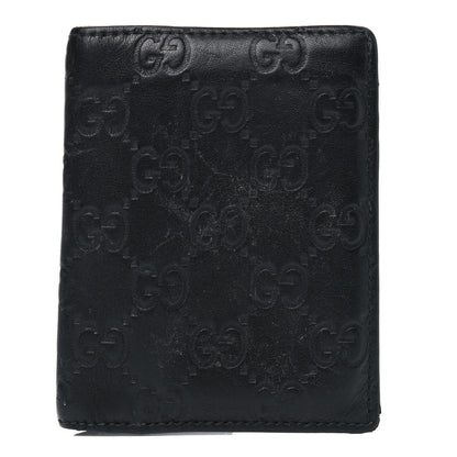 Gucci Guccissima Bi-Fold Wallet Black 1 of 5