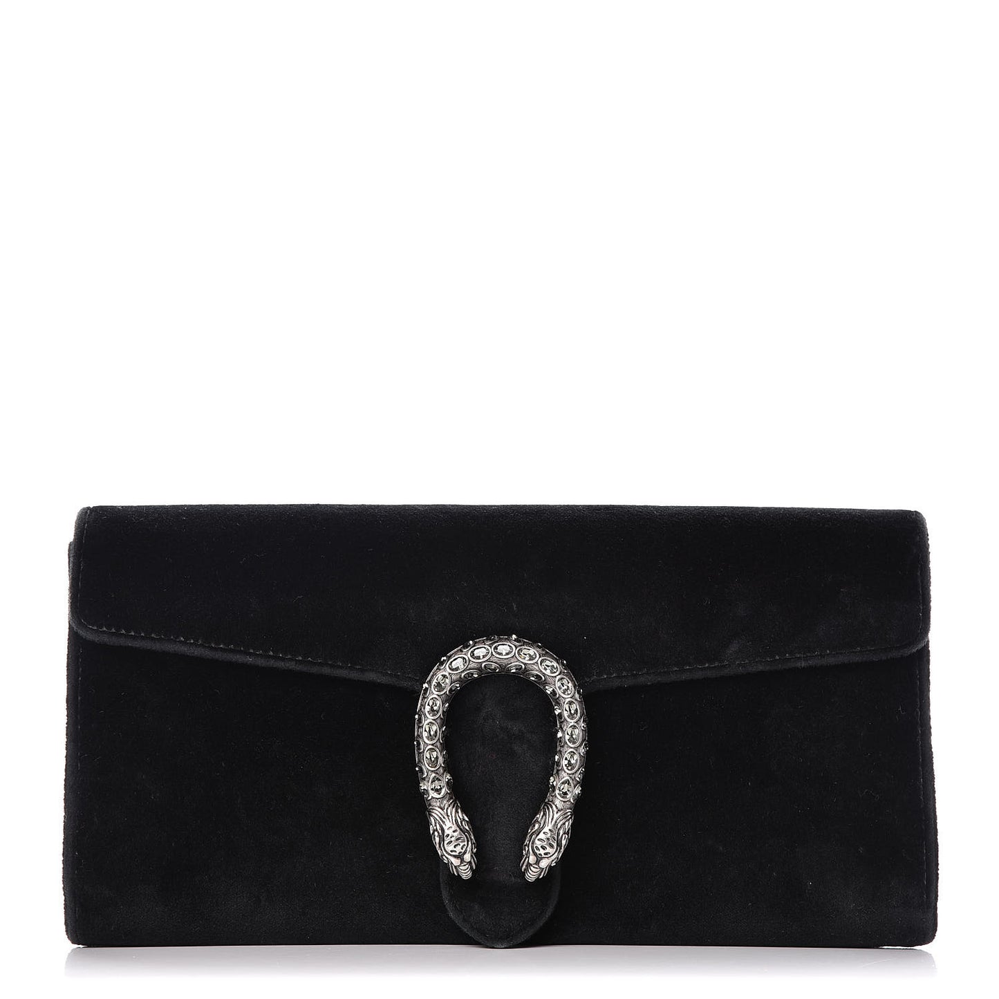 Velvet Dionysus Clutch Black