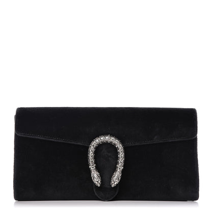 Gucci Velvet Dionysus Clutch Black 1 of 13