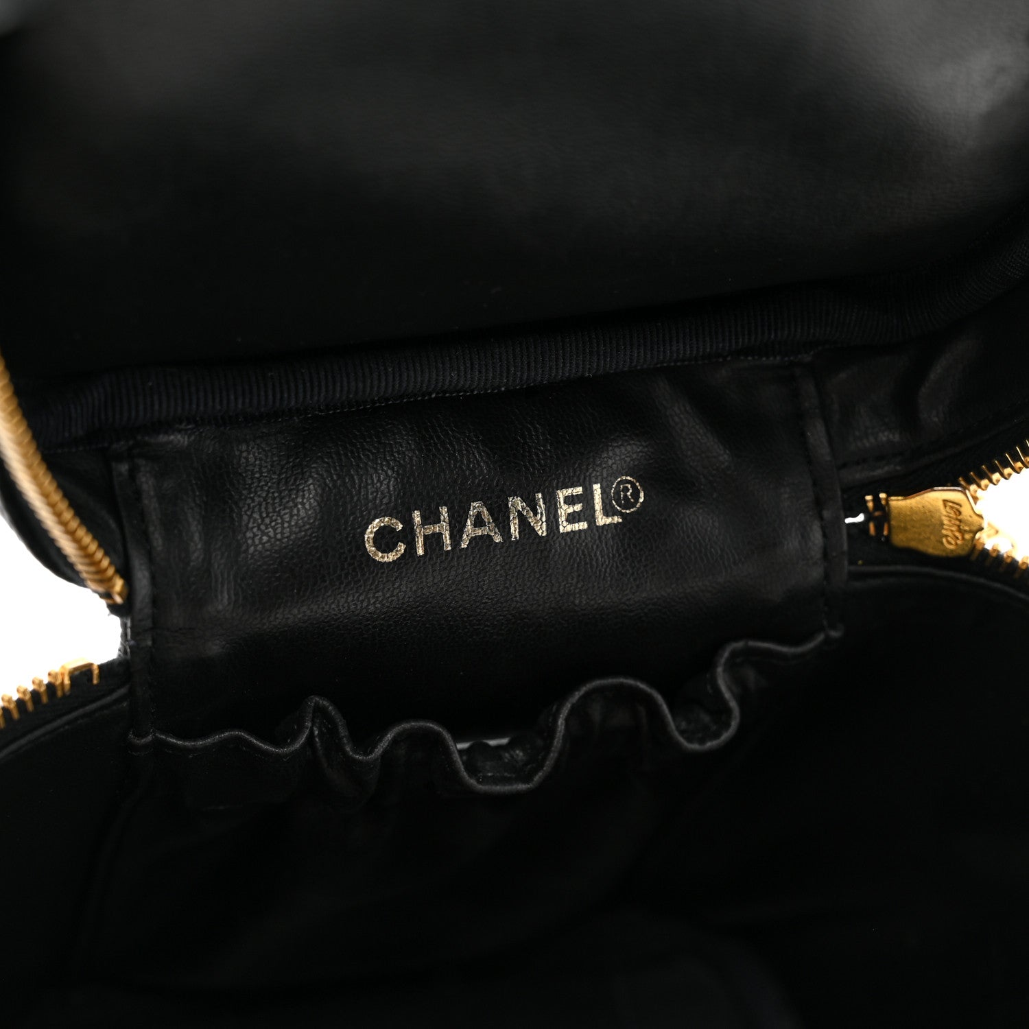 Chanel Caviar Vanity Cosmetic Case Black 6 of 9