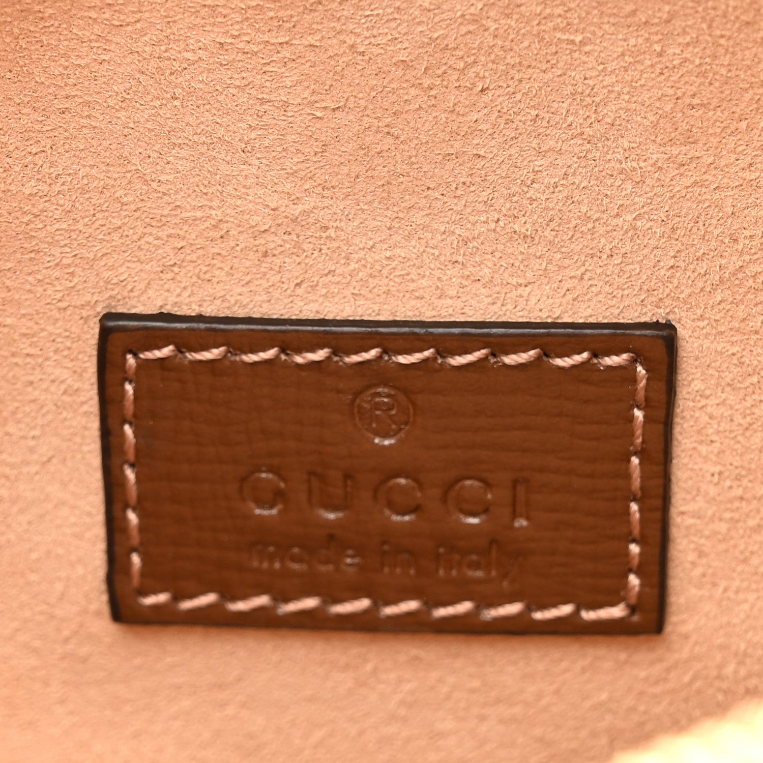 Gucci GG Supreme Monogram Azalea Calfskin Mini Retro Interlocking G Shoulder Bag Beige Ebony Brown Sugar 6 of 12