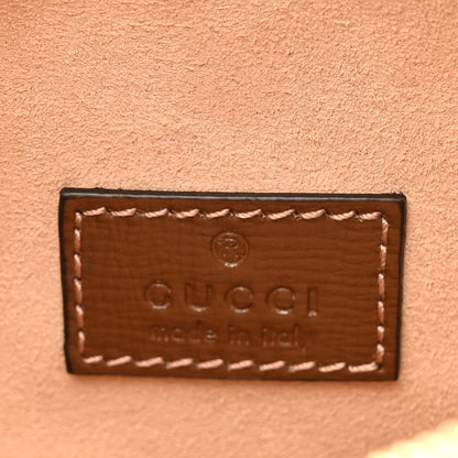 Gucci GG Supreme Monogram Azalea Calfskin Mini Retro Interlocking G Shoulder Bag Beige Ebony Brown Sugar 6 of 12