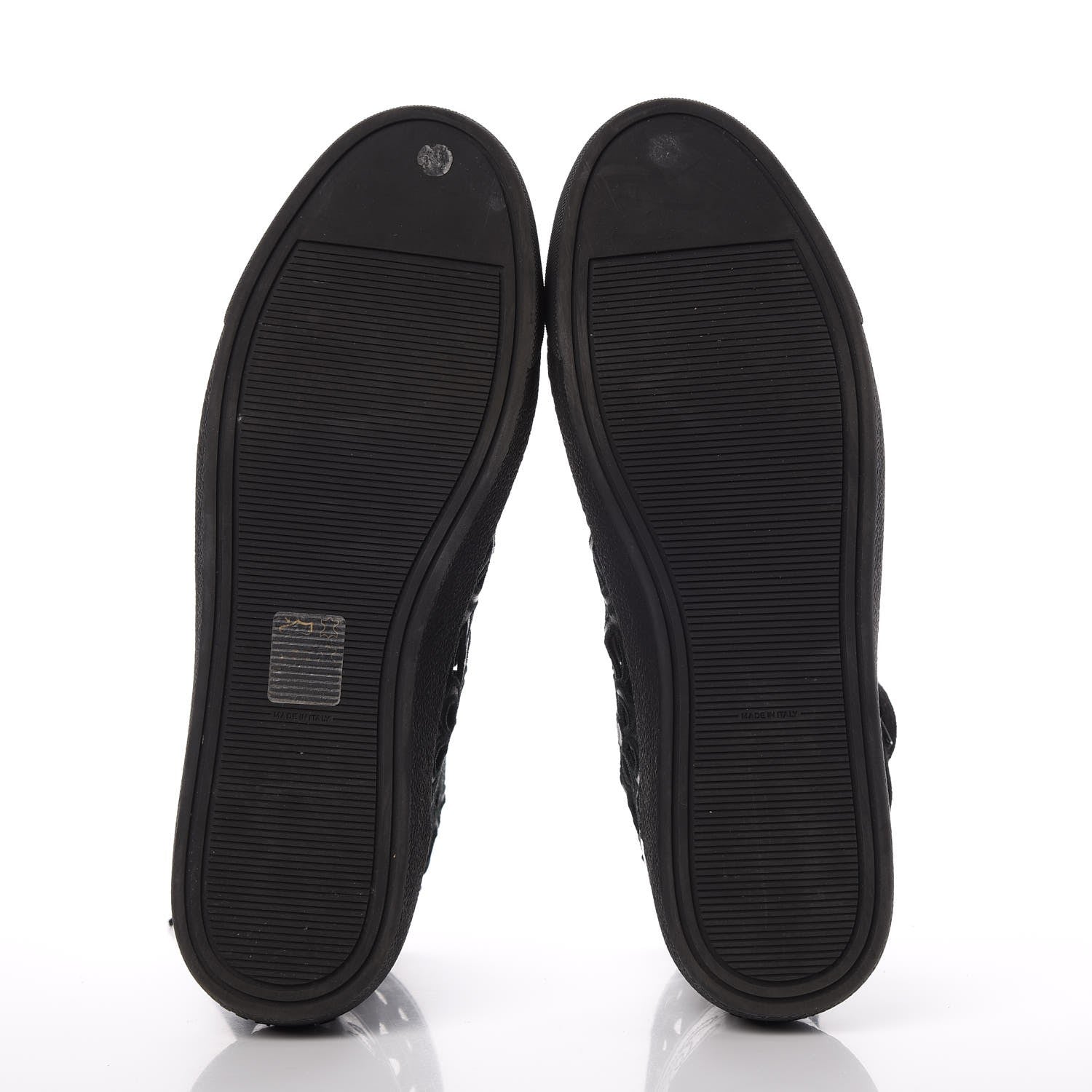 Chanel Patent Grained Goatskin Hollow Out Flower Sneakers 39.5 Black 7 of 12