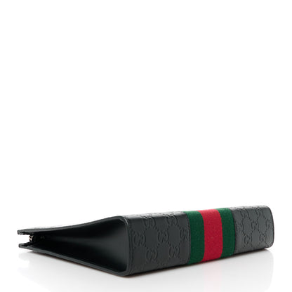 Gucci Guccissima Signature Web New Web Cosmetic Case Black 4 of 10